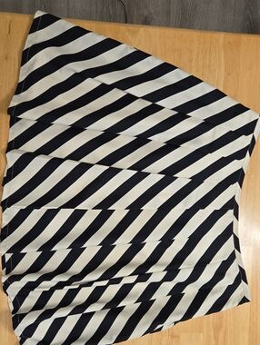 Outback Red Navy & White Diagonal Stripe Skirt, Womens Large